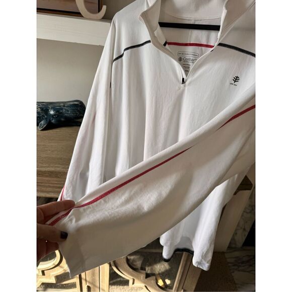 Coolibar UPF 50+ Men's Point Break Rash Guard - Sun Protective XXL - Picture 6 of 10